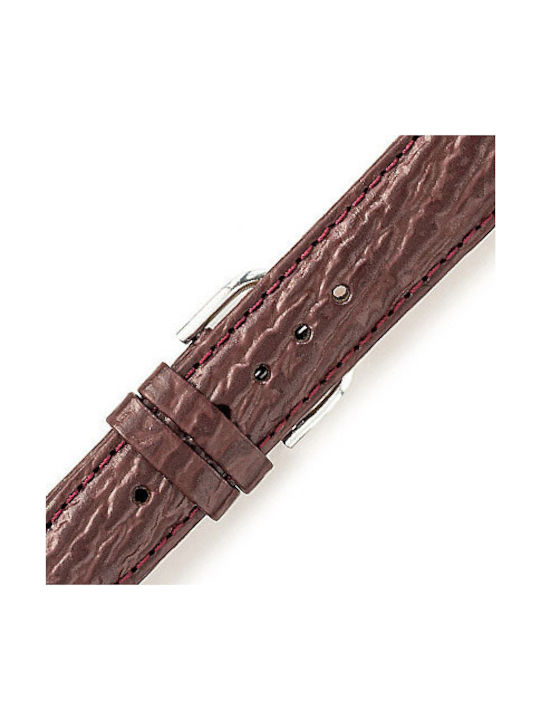 Leather Strap Burgundy 12mm