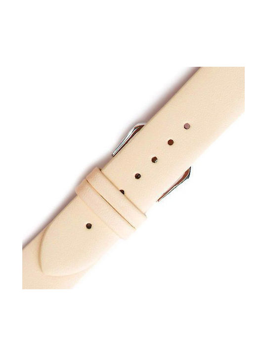 Leather Strap Beige 12mm