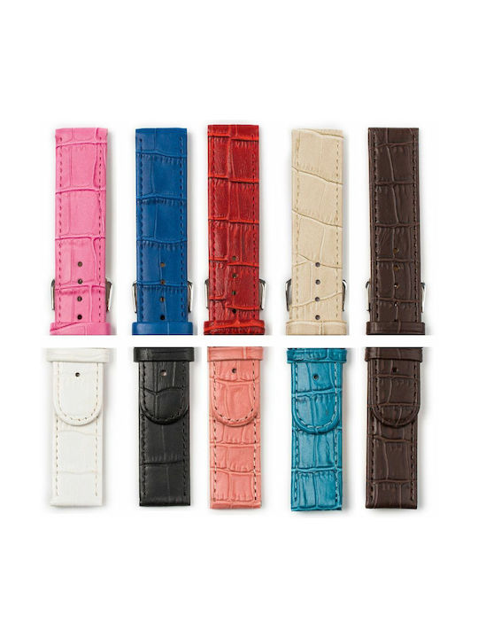 Leather Strap Pink 20mm