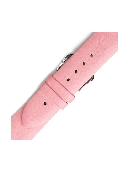 Leather Strap Pink 20mm