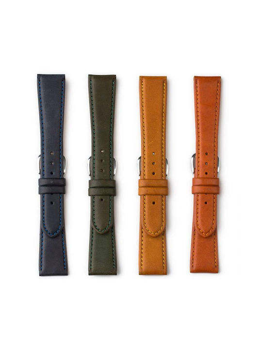 Leather Strap Navy Blue 12mm