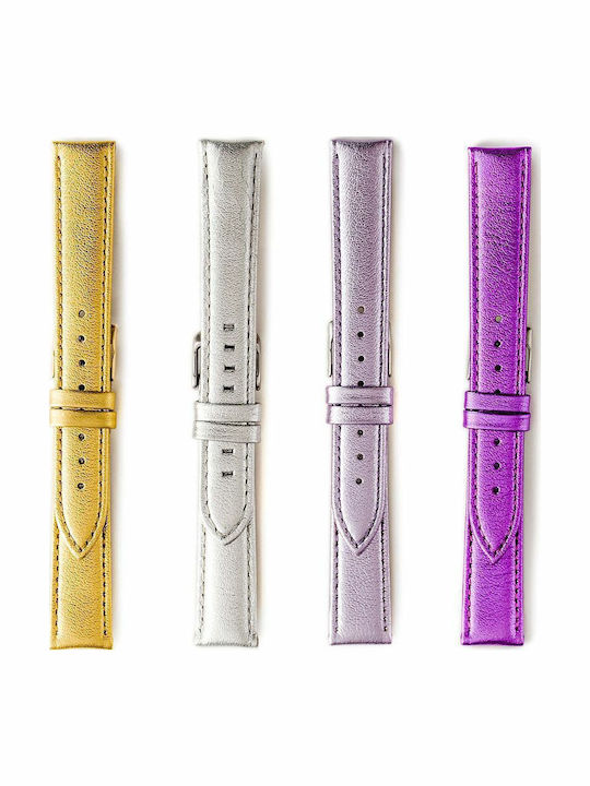 KOSTELO Leather Strap Purple 22mm