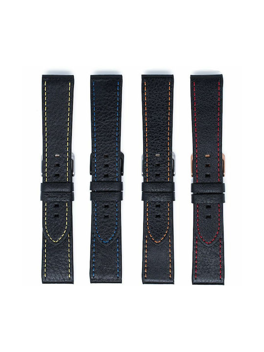 Leather Strap Black 24mm