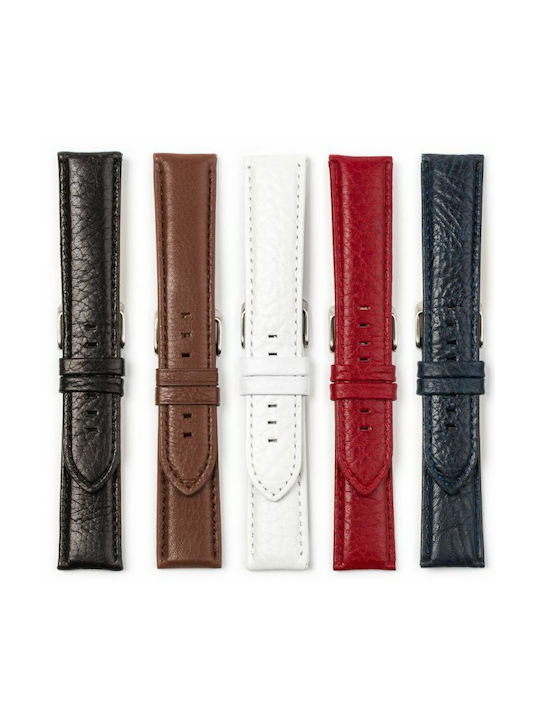 Leather Strap White 24mm