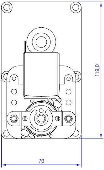Getriebemotor für Pelletofen