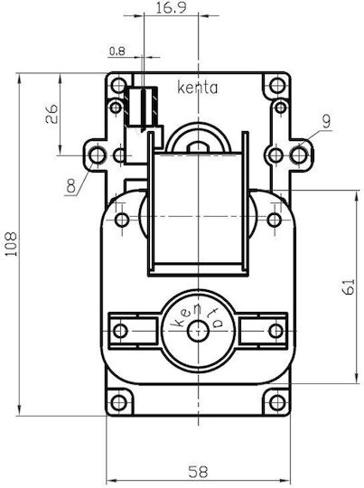 K9115005 1.5rpm Gear Motor for Pellet Stove