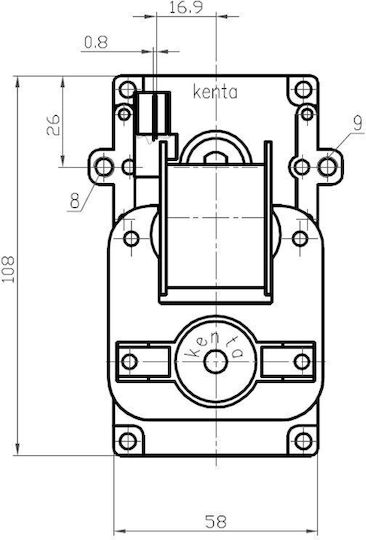 K9117304 12rpm Getriebemotor für Pelletofen