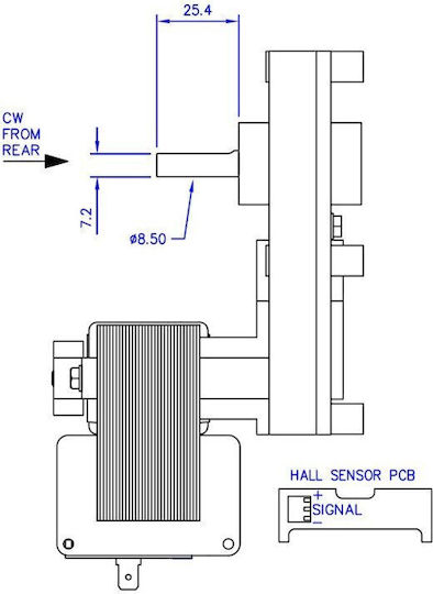 Getriebemotor für Pelletofen