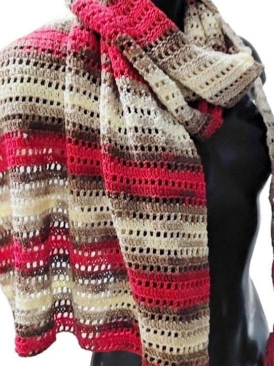 Women's Knitted Scarf Red