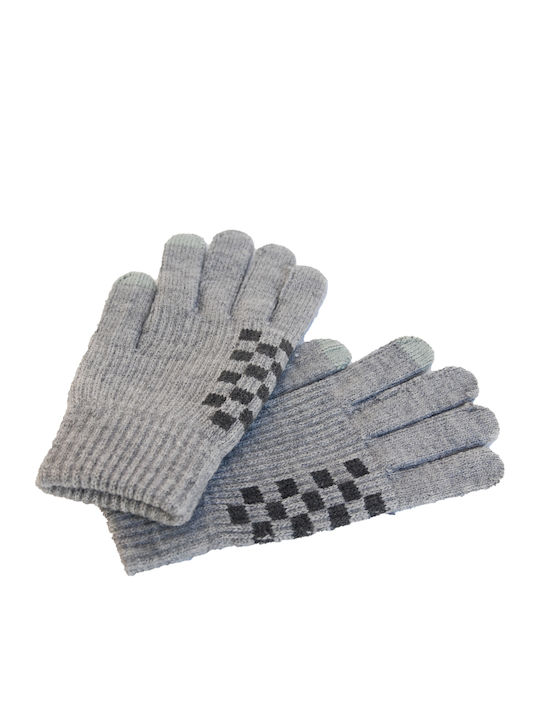 Unisex Gray Knitted Ръкавици Touch