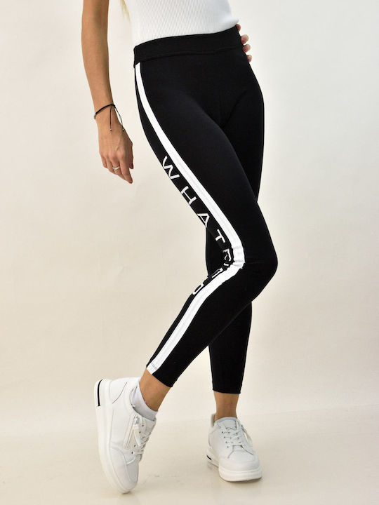 Whatever Frauen Lang Leggings Schwarz
