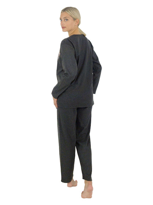 Goodnight Winter Women's Robe anthracite (anthrací)