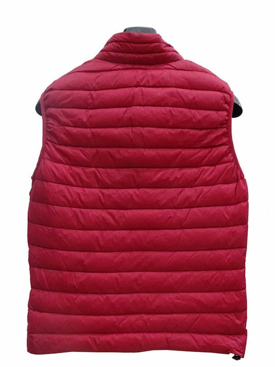 Luciano Faketti Ärmellos Herren Jacke Puffer Rot