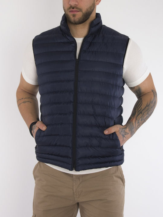 Huxley & Grace Men's Sleeveless Jacket Blue