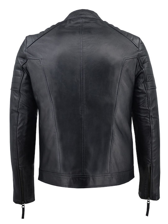 Dermatina 100 Biker Lederjacke Schwarz