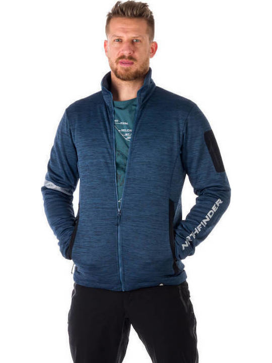 Ανδρική Ζακέτα Fleece Μπλε