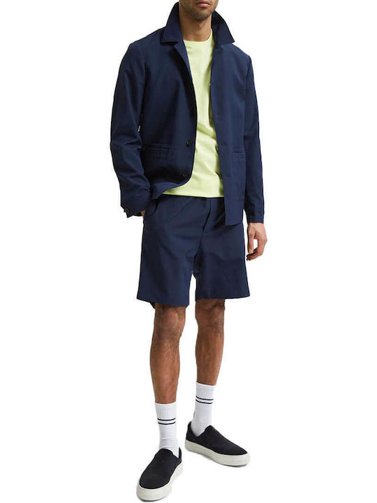 Homme Ανδρική Βερμούδα Chino Navy Μπλε