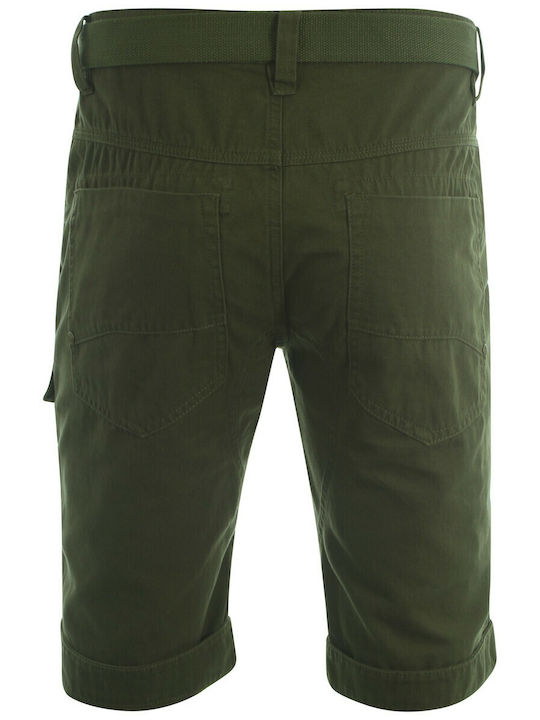 Dissident Finsbury Men's Belted Men's Shorts Cargo Khaki