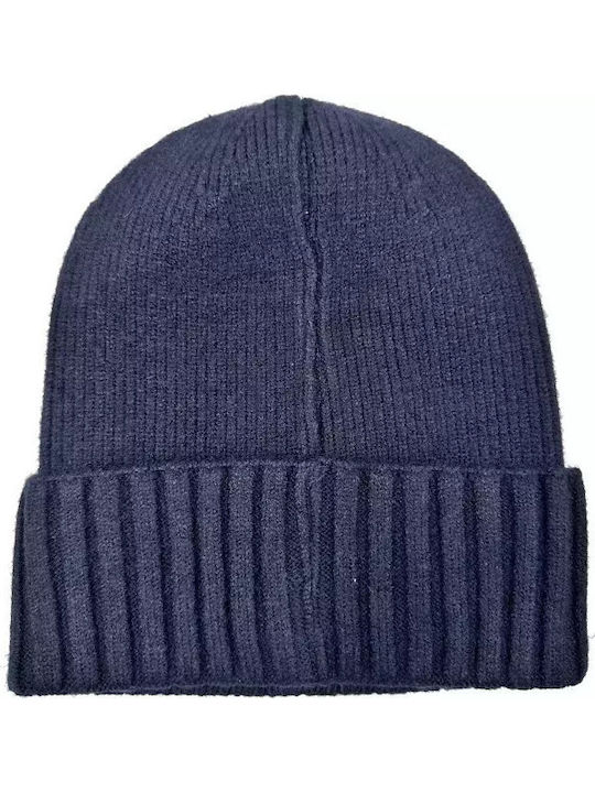 Knitted Beanie Cap Blue