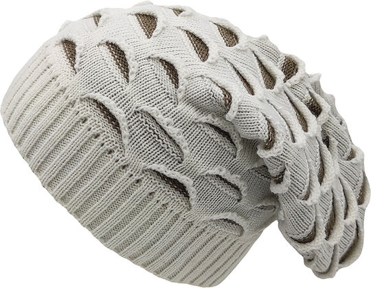 Knitted Beanie Cap Beige