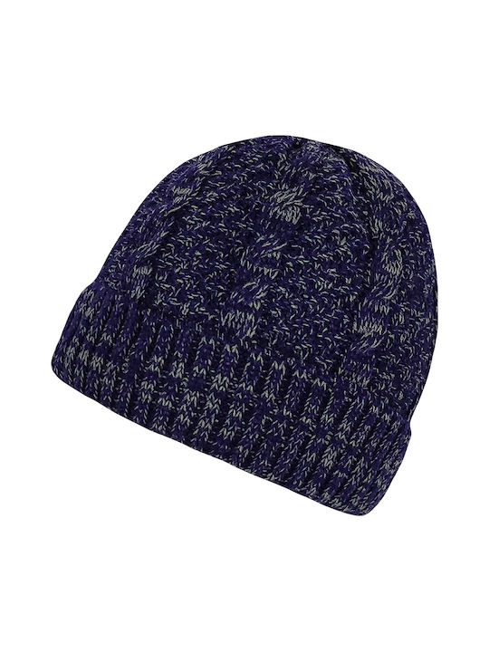 Brims and Trims Beanie Männer Beanie Gestrickt in Blau Farbe