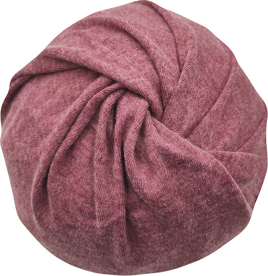 Knitted Beanie Cap Pink