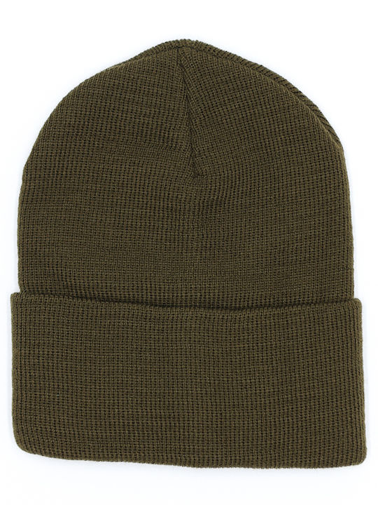 Jokers Knitted Beanie Cap Khaki