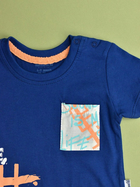 Kinder-Set mit Shorts Sommer 2Stück Blau