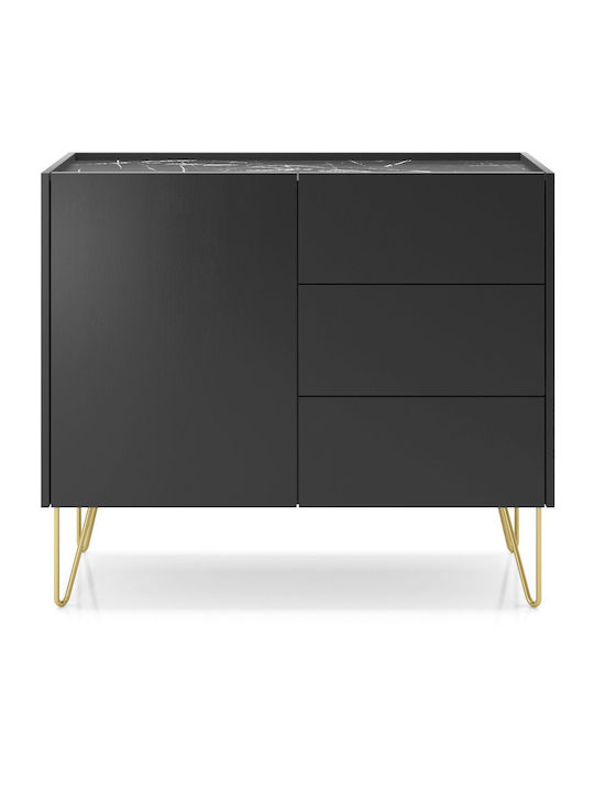 Мебели за съхранение Harmony дървен с чекмеджета Въглени 97x37x83см
