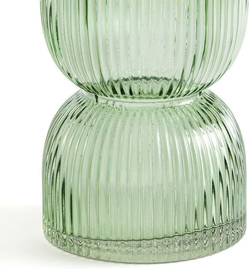 La Redoute Interieurs Vază Decorativă Sticlă Verde 10x10x26cm 1buc