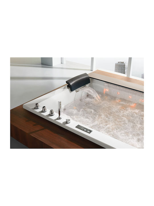 Vinci Acrylic Bathtub with Hydromassage 190x150cm