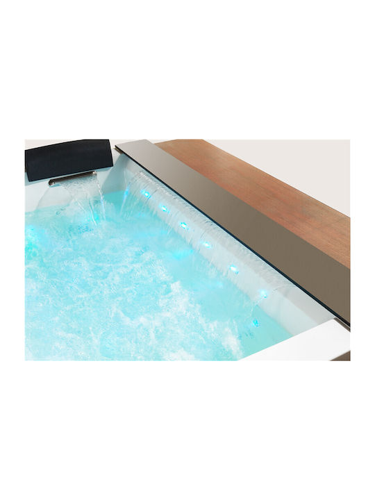 Vinci Acrylic Bathtub with Hydromassage 190x150cm