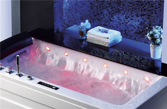 Vinci Badewanne Acryl mit Hydrotherapie 172x100cm