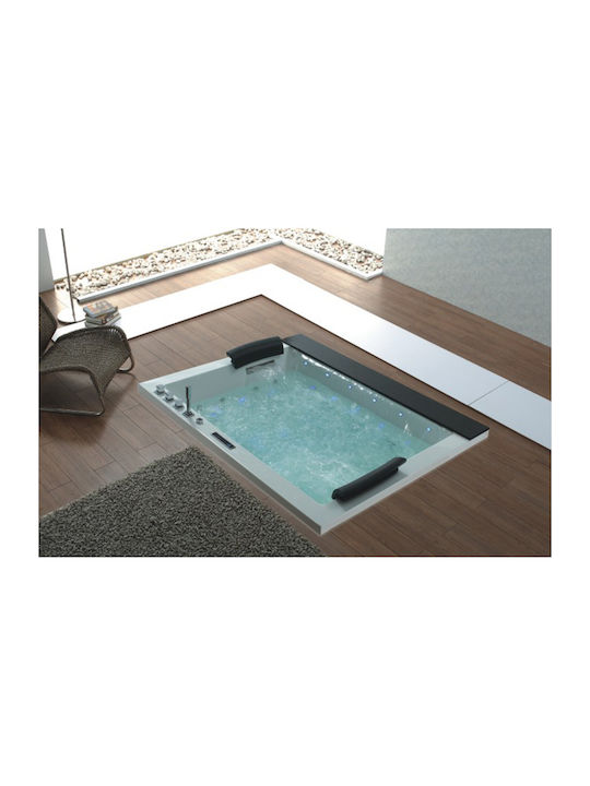 Vinci Acrylic Bathtub with Hydromassage 190x150cm