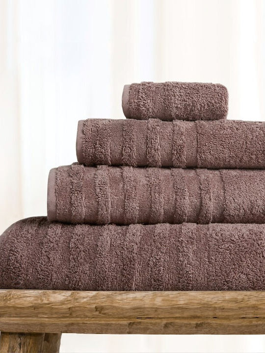 Fieldcrest Hand Towel Ultra Soft 30x50cm. Rosy Brown