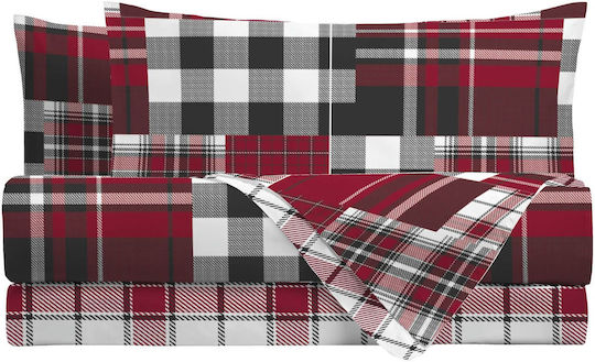 Amo La Casa Σετ King Size 4τμχ 240x290εκ. με Λάστιχο Κόκκινο Amo La Casa Σετ King Size 4τμχ 240x290εκ. με Λάστιχο Κόκκινο