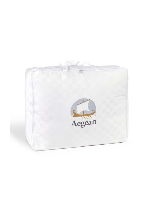 Aigaion Пухено Куинсайз 220x240бр Бял 350 г/м²Gsm