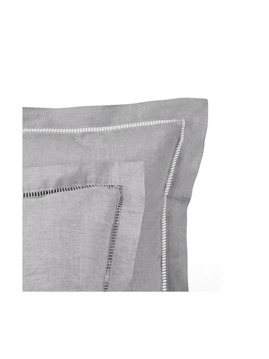 Am.Pm Μαξιλαροθήκη Oxford Γκρι 65x65εκ.