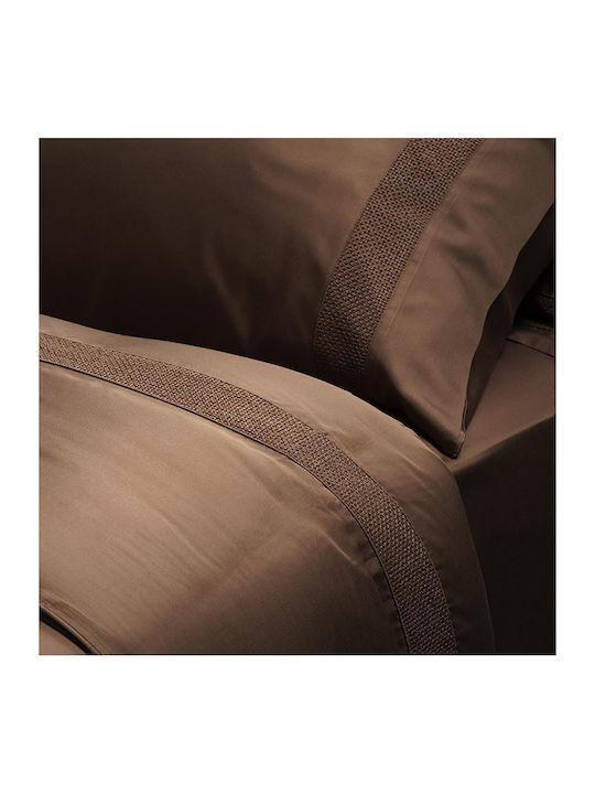 Hauz Super Double Duvet Cover Set with Pillowcases 250x260 Cinnamon