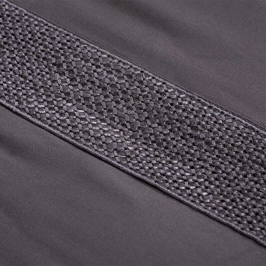Hauz Bettbezug-Set Übergröße mit 2 Kissenbezügen 230x250 Grey