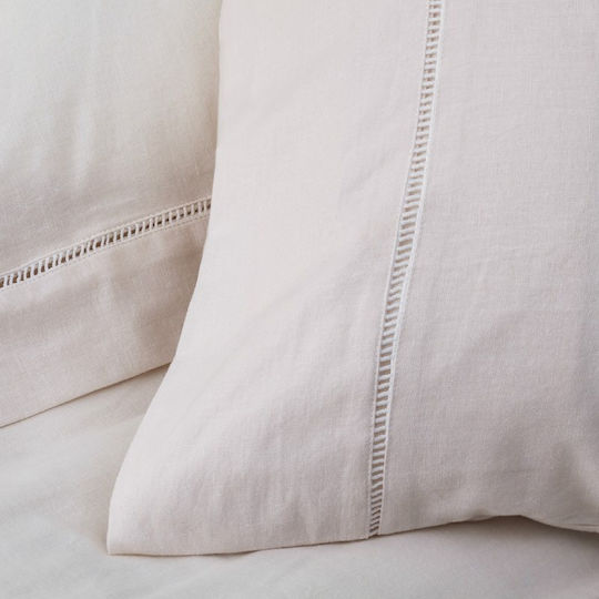 Hauz Set Duvet Cover 230x250cm Super King with 2 Pillowcases Limited Edition Ivory