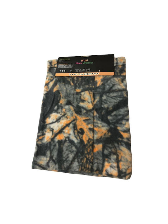 Motorcycle Rider Neck Warmer Fleece Orange Color