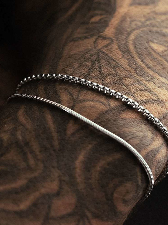 Goldsmith Goldsmith Hand Chain Snake from Steel Length 18cm