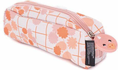 Pencil Case with 1 Compartment Pink