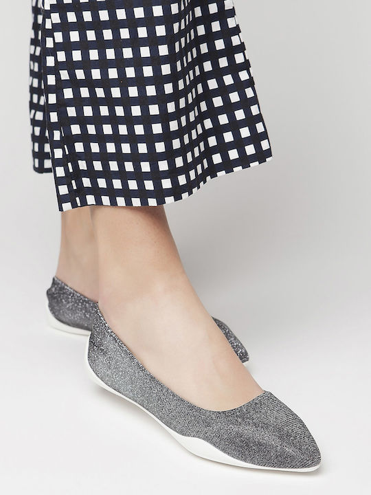 Keep Fred Synthetic Leather Pointy Ballerinas Amanda Gray