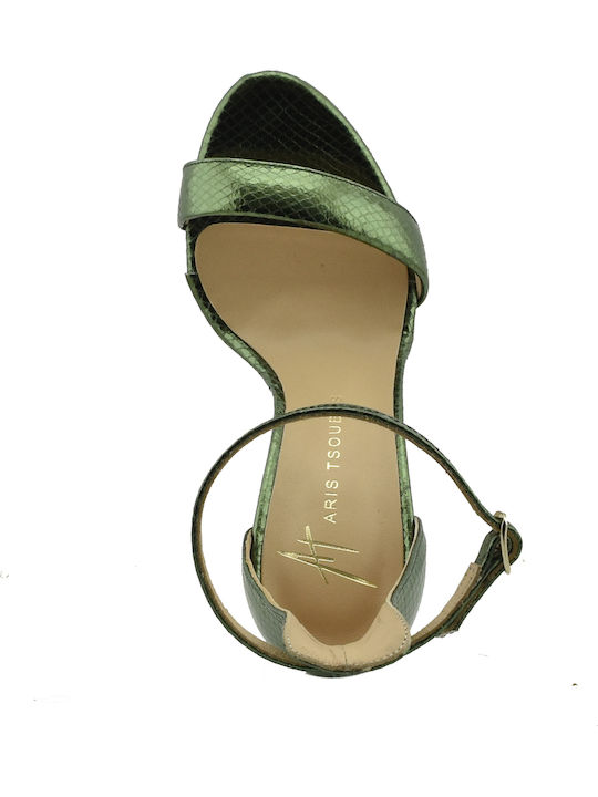 Leather Sandals Green