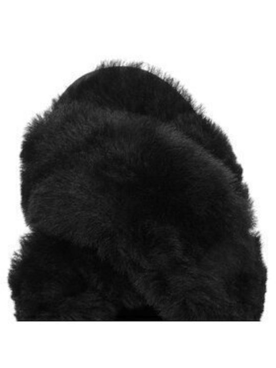 Mayberry Geschlossene Damen Hausschuhe Schwarze