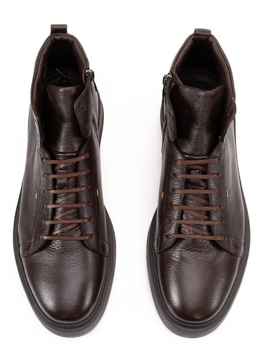 Leather Brown Men's Boots
