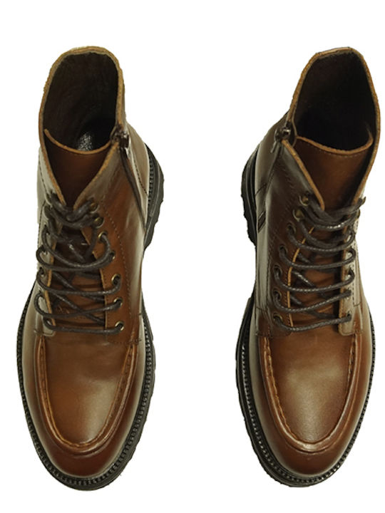 Leather Brown Men's Boots