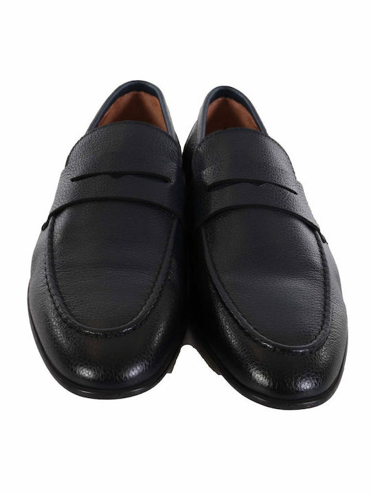 Δερμάτινα Ανδρικά Loafers σε Μπλε Χρώμα